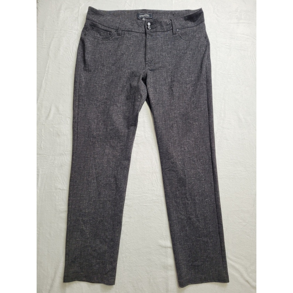 One 5one Pants Womens 16 Gray Excellent Straight Leg Stretch Marl
